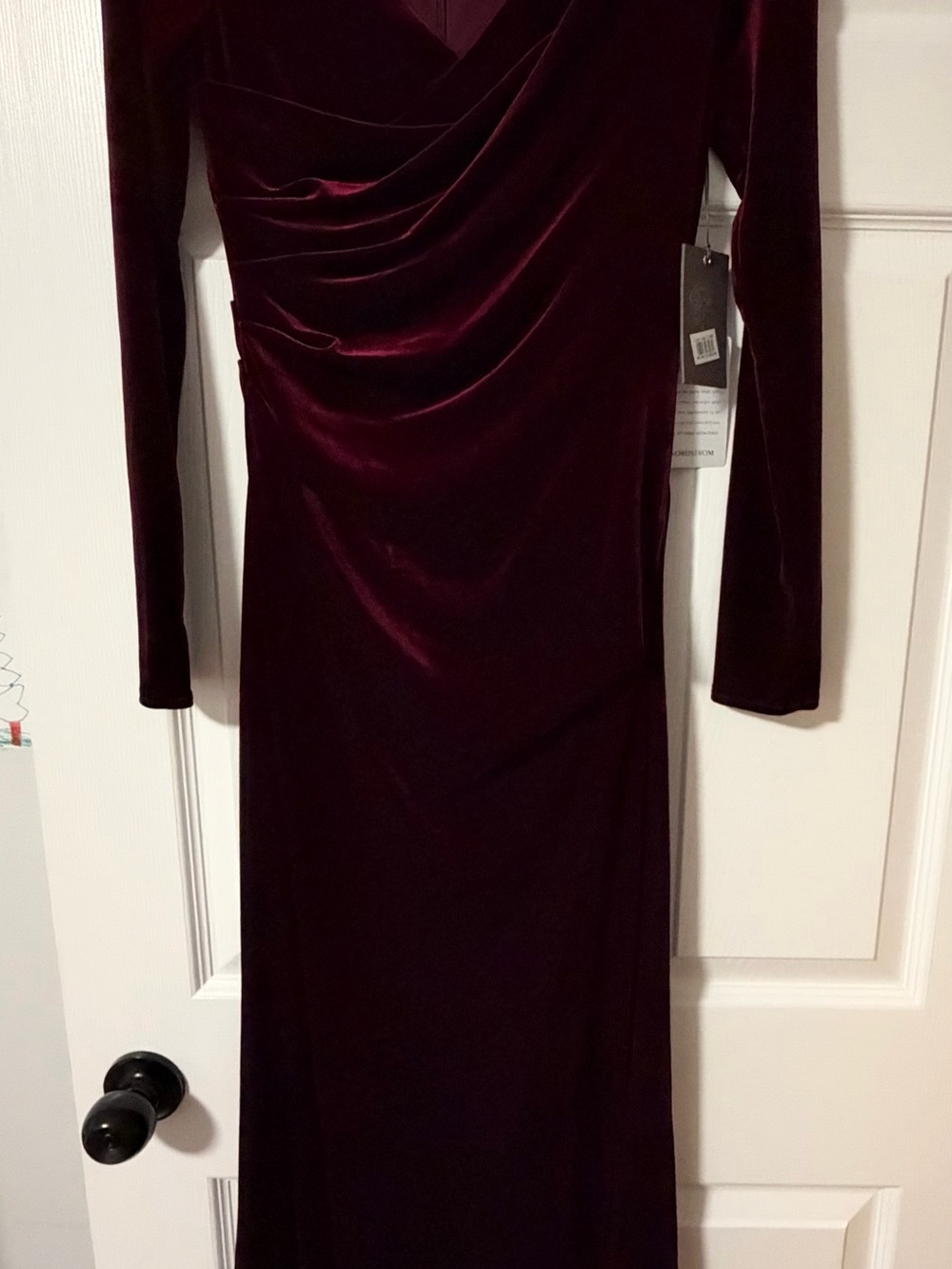 Vince Camuto Long-Sleeve Velvet Dress